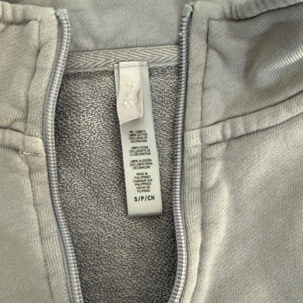 Skims cropped half zip up size small - Picture 2 of 3